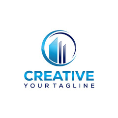 building company logo design vector