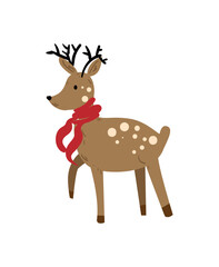 Festive Reindeer with Scarf