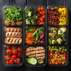 An image of healthy food and diet food with low calories and low fat