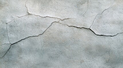 Obraz premium Detailed closeup, weathered concrete wall with intricate crack and texture closeup