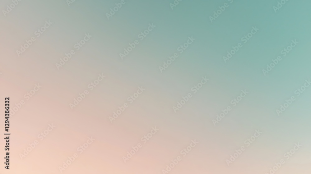 Wall mural a serene sunrise sky with a gradient from soft peach to blue, as the first rays of light gently illu