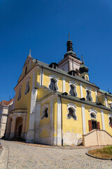 Obraz premium Historic centre of the town Stribro in Tachov district in the Plzen Region, Czech Republic, sunny summer day