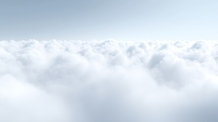 A soft, clear sky with minimal cloud coverage, allowing the bright blue expanse to dominate the view.