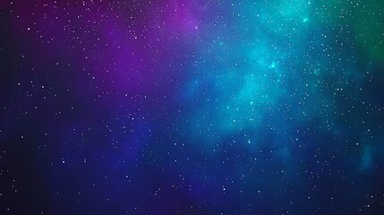 Obraz premium A twilight sky transitioning from deep blue to purple, with the first stars slowly becoming visible, evoking a sense of calm as night begins to fall.