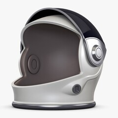 Fototapeta premium Illustration 3D Cosmic Explorer Astronaut Helmet