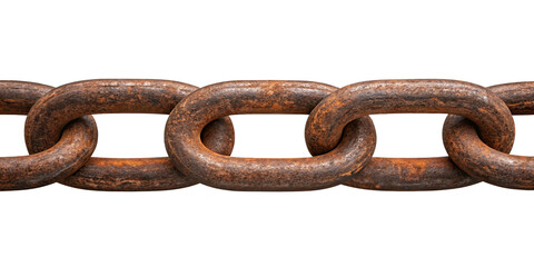 Fototapeta premium Rustic Elegance: The Timeless Beauty of a Weathered Chain 