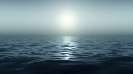 Obraz premium Breathtaking scenery, sunkissed waters reflect the sky in a dazzling display of nature's beauty