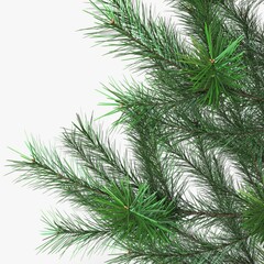 Obraz premium Illustration 3D Render Conifer Tree 150cm Xmas Decor
