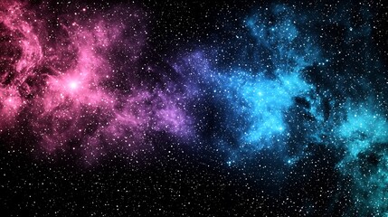 Obraz premium Exploration of cosmic colors nebulae in space digital art stellar environment deep viewpoint