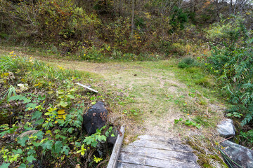 Historic old road “Salt Road” which is also a long distance hiking course and its surroundings
