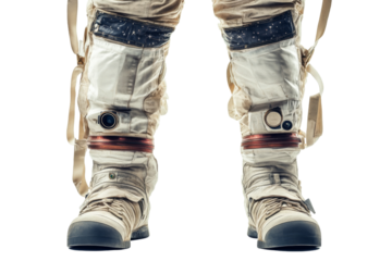 Astronaut suit details space exploration png with transparent background white environment close-up view innovation