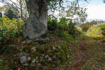 Historic old road “Salt Road” which is also a long distance hiking course and its surroundings