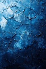 Naklejka premium Abstract blue textural background with cracked paint effect for artistic and modern design projects and creative concepts on canvas and paper