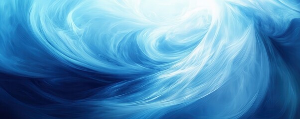 A vibrant close-up of a blue and white swirly background.