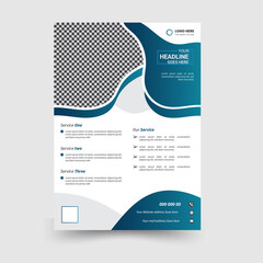layer setup 05 Creative Corporate & Business Flyer Template Design A4 size With natural shape