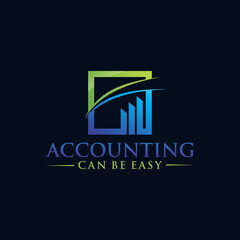 financial company logo design vector