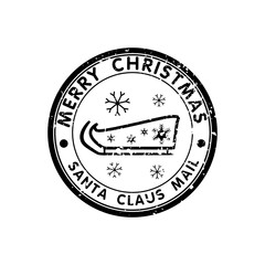 Sleigh Christmas Emblem