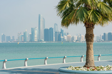 Stadtansicht von Abu Dhabi, Vereinigte Arabische Emirate
