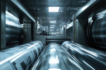 Fototapeta premium Industrial pipes in factory