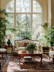 Obraz premium Living Room Furniture and Window