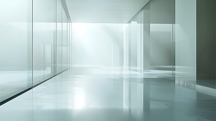 Fototapeta premium A glossy transparent glass background, perfect for luxury branding, UI/UX, AI visuals, corporate tech design, and premium digital experiences.