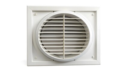 Fototapeta premium Square Ventilation Grille with Round Vent