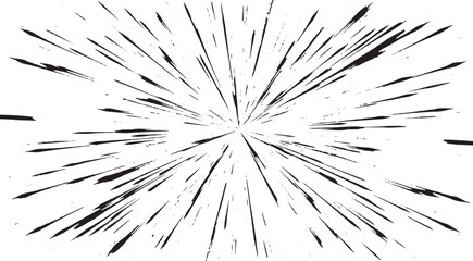 Circular starburst explosion texture. Distressed uneven grunge background. Abstract vector illustration. Overlay to create interesting effect and depth. Isolated on white background.