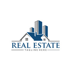 Fototapeta premium real estate company logo design vector
