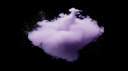 Fototapeta premium Faded purple mist swirling gracefully in darkness creates an ethereal atmosphere