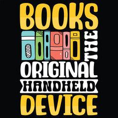 Fototapeta premium Books The Original Handheld Device Graphic