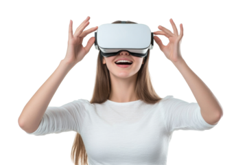 Innovative vr experience for enthusiasts indoor space png transparent background white environment