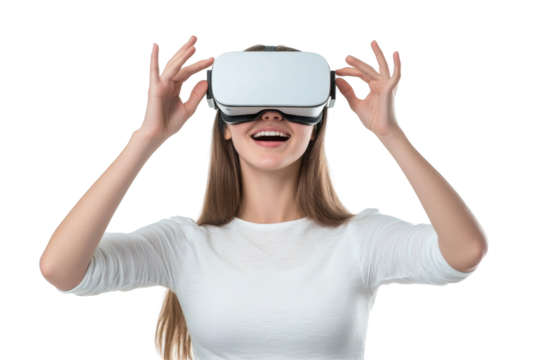 Innovative vr experience for enthusiasts indoor space png transparent background white environment