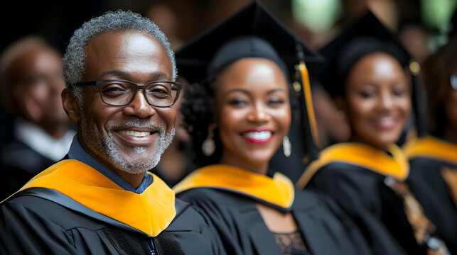 Proud Graduates at Commencement Ceremony