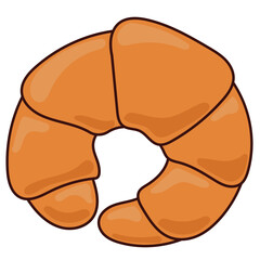Bread Bakery Drawn Craft hand made Product. Doodle Bread Symbol Isolated on White. Outline Healthy fresh Food Business Symbol Icon.  Gluten Wheat Dessert. Morning Breakfast Sweet and Tasty Theme.