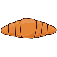 Bread Bakery Drawn Craft hand made Product. Doodle Bread Symbol Isolated on White. Outline Healthy fresh Food Business Symbol Icon.  Gluten Wheat Dessert. Morning Breakfast Sweet and Tasty Theme.