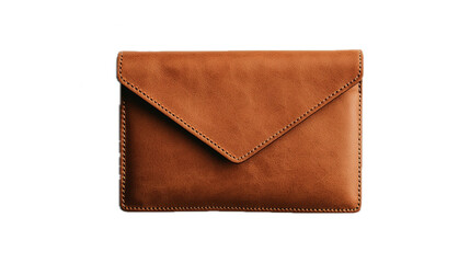 Elegant leather envelope wallet modern lifestyle product photography minimalist design close-up fashion accessory