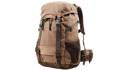 Action-packed adventure backpack for hiking outdoor exploration lifestyle natural surroundings close-up versatile gear