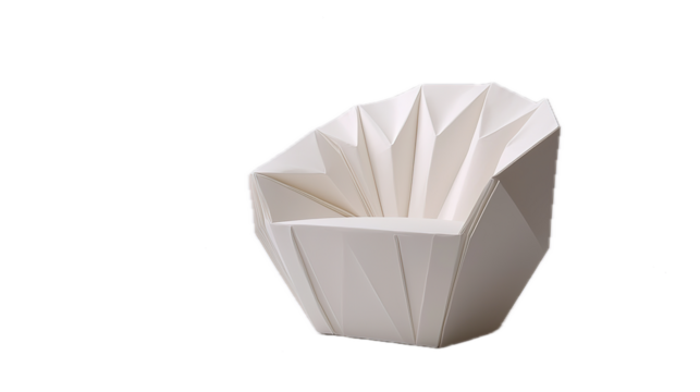 Innovative foldable chair design modern studio furniture minimalistic front view contemporary comfort and style