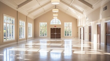 Bright and Spacious Indoor Event Space with High Ceilings
