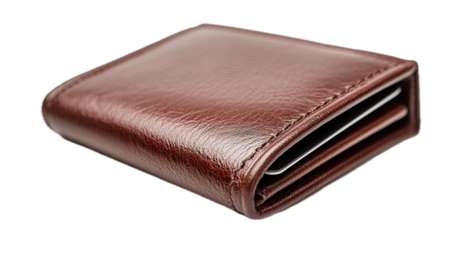 Stylish leather wallet review online product showcase modern environment close-up view quality and design insights