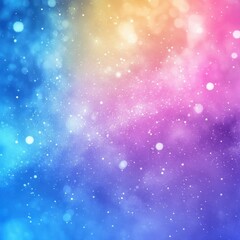 Obraz premium Ethereal pastel galaxy background with dreamy bokeh lights and vibrant color gradients for creative projects