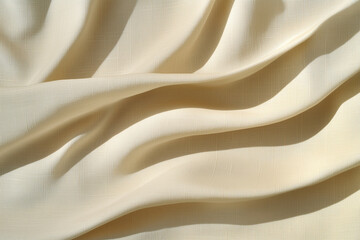 Obraz premium Soft folds of light fabric creating gentle shadows in a serene setting