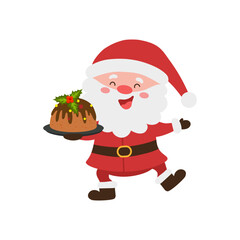Santa With Cake