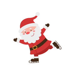 Santa Skating Joyfully