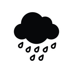 Rain Vector icon
