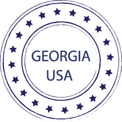 Georgia USA grunge rubber stamp