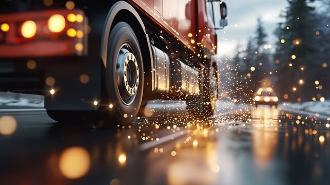 Autonomous Truck Navigating Complex Legal Requirements for Efficient Transportation Logistics and Supply Chain in Smart Cities of the Future