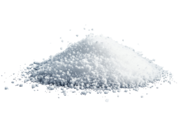 Granulated sugar pile on transparent background png isolated white sugar content in clean environment