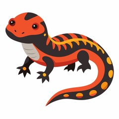 a lizard illustration on white background