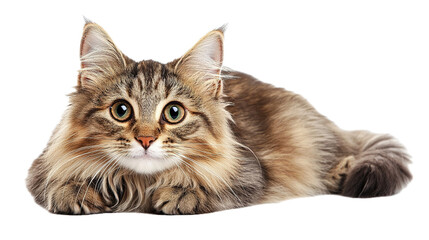 Obraz premium Playful cat posing at home animal portrait indoor setting close-up view feline charm